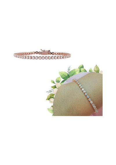 Choice Su Yolu Gümüş Bileklik Sıvama Rose (528245087)