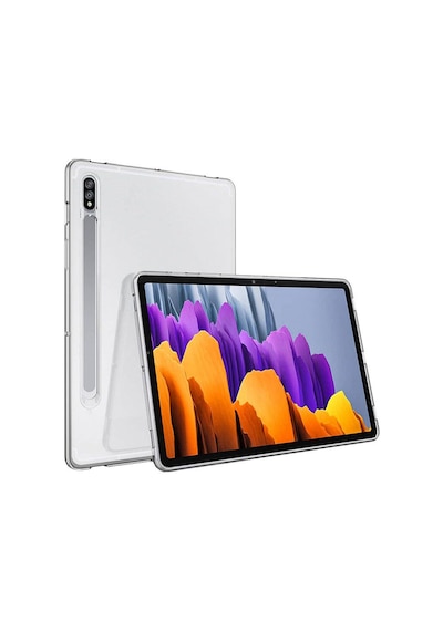 Zore Galaxy Tab S8 Kılıf Uyumlu Tablet Süper Silikon Kapak-renksiz
