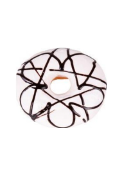 Yapay Donut Vanilyalı Üstü Çikolata 10x4 Cm. Çok Renkli