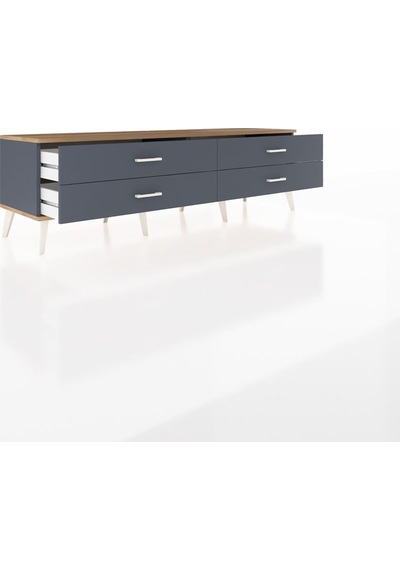 Hyperion Tv Ünitesi 4 Çekmeceli 176x44x51 Antrasit-çam/antrasit Atlas Çam/antrasıt Hyperion Tv Ünitesi 4 Çekmeceli 176x44x51 Antrasit-çam/antrasit Atlas Çam/antrasıt