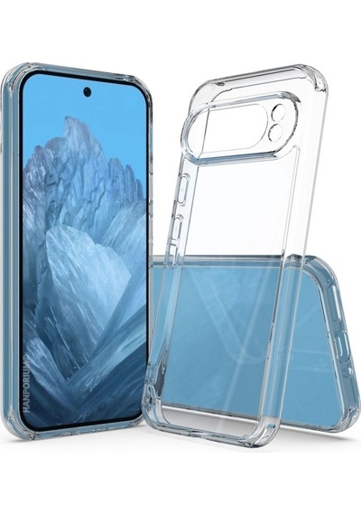 Google Pixel 9 Pro Xl Uyumlu Silikon Kılıf - Pastel Renk Kamera Korumalı Esnek Kapak - Şeffaf