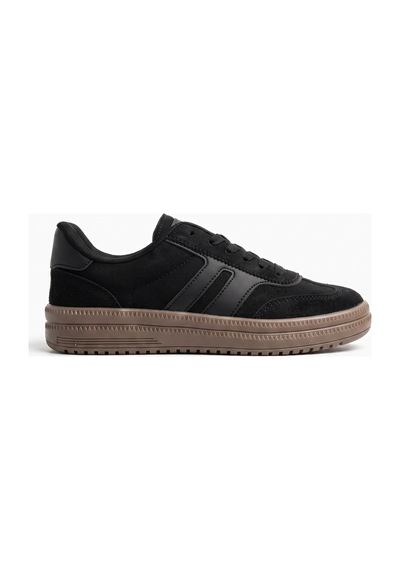 V.S.H Velvet Rota Kadın Siyah-siyah Sneaker Spor Ayakkabı - Kadın Günlük Ayakkabı-2525