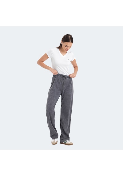 Slazenger VESPERA Kadın Bol Paça Koyu Gri Eşofman Altı