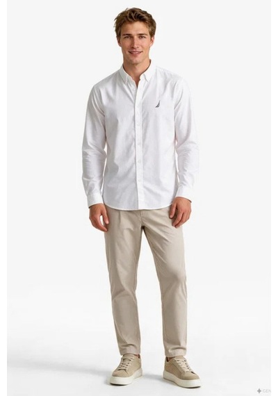 Nautica Erkek Beyaz Regular Fit Gömlek-24203