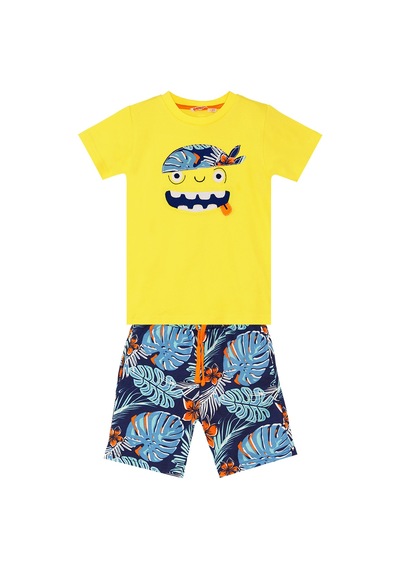 Hawai Korsan Erkek Çocuk T-shirt Şort Takım