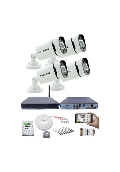 4 Kamera Güvenlik Seti - 5mp Sony Seculens Kdj-4s-4w-p-v1