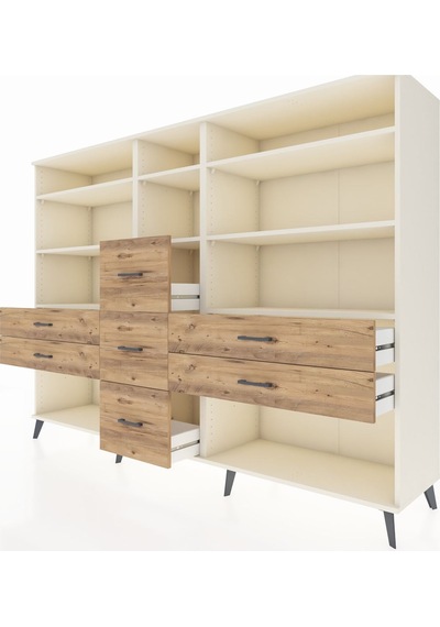 Hyperion Dolap 8 Raflı 7 Çekmeceli 220x44x163 Aytaşı-aytaşı/çam Aytası/atlas Çam - Aytası Hyperion Dolap 8 Raflı 7 Çekmeceli 220x44x163 Aytaşı-aytaşı/çam Aytası/atlas Çam - Aytası