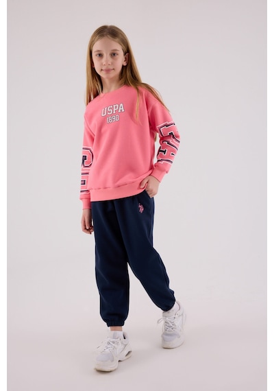 U.S. Polo Assn. U.s. Polo Assn Kız Çocuk Pembe Eşofman Takımı Us2314-c-v1 Pembe