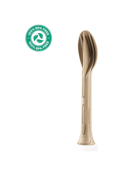 Evolite Combo 3 İn 1 Çatal Kaşık Set Bej