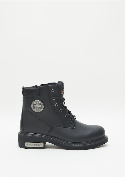 Harley Davidson Jim Erkek Siyah Deri Bot-1218 Siyah