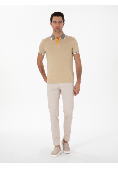Cacharel Bej Slim Fit Pamuk Karışımlı Kanvas Pantolon Cacharel Bej Slim Fit Pamuk Karışımlı Kanvas Pantolon