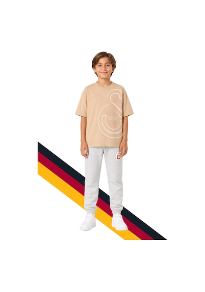 Galatasaray Çocuk Logo Baskılı Bej Tişört Ve Gri Eşofman Altı, Eşofman Takımı Kahverengi Galatasaray Çocuk Logo Baskılı Bej Tişört Ve Gri Eşofman Altı, Eşofman Takımı Kahverengi