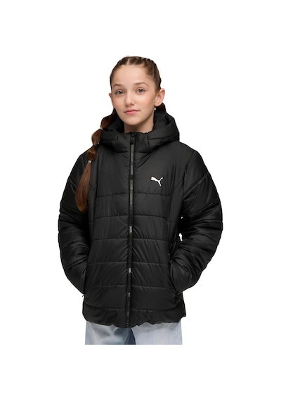 685226-01 Puma Ess Hooded Padded Jacket Çocuk Mont Siyah 685226-01 Siyah
