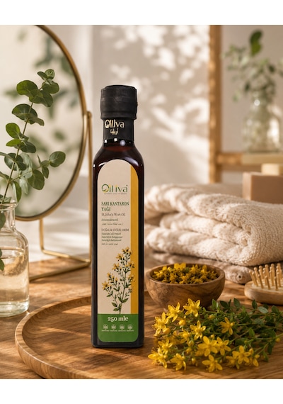 Oılıva Sarı Kantaron Yağı 250 Ml %100 Saf Ve Doğal, Soğuk Sıkım, St. John S Wort Oil