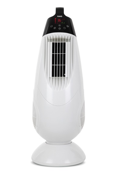 Raks Tower Plus Kule Tipi Vantilatör - Uzaktan Kumanda, Aroma Difüzyonu, 90 W, Sessiz, 13.5 M3/s, Oda Sıcaklığı Bilgisi