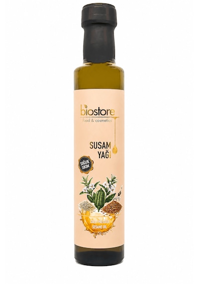 Biostore Soğuk Sıkım Susam Yağı 250 Ml