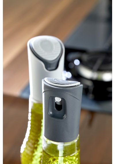 2'li Cam Sprey Airfryer Yağdanlık Püskürtmeli Zeytinyağı, Sirke Ve Sıvı Yağ Şişesi Mutfak Yağdanlık Gri
