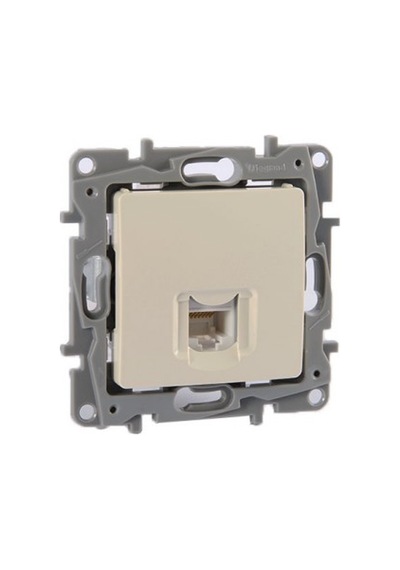 Legrand 767429 Salbei Serisi Bej 1 Çıkışlı Rj11 Telefon Prizi