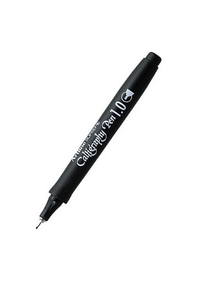 Kaligrafi Kalemi Siyah 1.0 Mm Düz Kesik Uç Supreme Calligraphy 1 Adet Kesik Keçe Uçlu Kaligrafi
