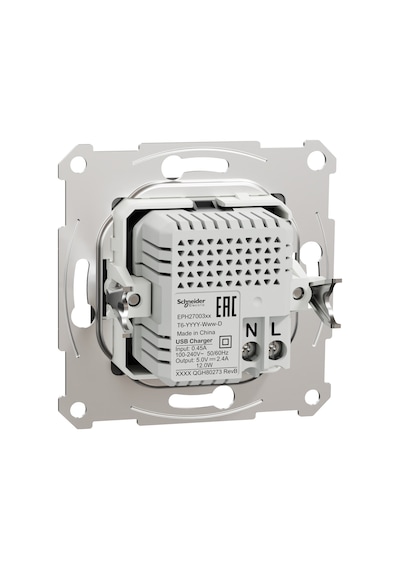 Eph2700371 Asfora Antrasit Usb Şarj Prizi 2.4a Typea+c Çerçevesiz