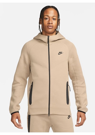 Nike Tech Fleece Full Zıp Hoodie Erkek Sweatshırt-fb7921-247 Kahverengi
