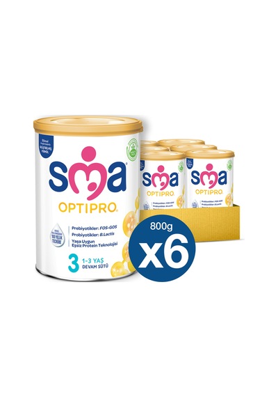 Sma 3 Optipro Probiyotik Devam Sütü 800 G 6 Adet