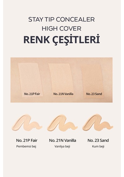 Missha High Cover Stay Tip Concealer 23 Sand
