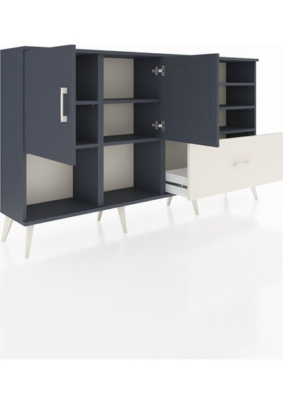 Arges Konsol 7 Raflı Tek Çekmeceli 2 Kapaklı 176x30x99 Antrasit-antrasit/aytaşı Antrasıt/aytası - Antrasıt Arges Konsol 7 Raflı Tek Çekmeceli 2 Kapaklı 176x30x99 Antrasit-antrasit/aytaşı Antrasıt/aytası - Antrasıt