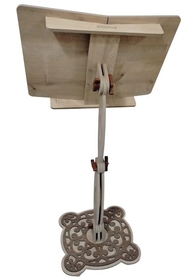 Kuran-ı Kerim Okuma Rahlesi Yükseklik Ayarlı Tam Boy 88 Cm Kitap Okuma Standı 44x31 Cm Kitap Yeri