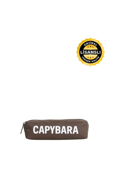 Capybara Orijinal Lisanslı Kalem Kutusu Sevimli Tasarım Kahverengi