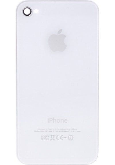 Kadrioğlu Apple Uyumlu iPhone 4G Arka Pil Kapağı Beyaz