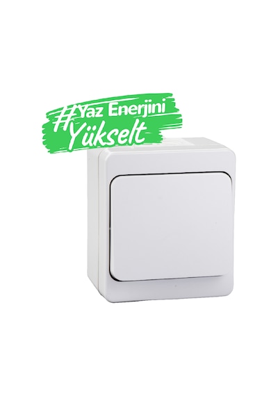 Schneider Nml0100121. Nemliyer Anahtar Beyaz. Sıva Üstü