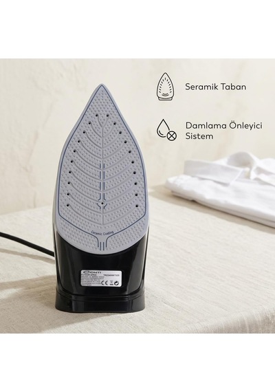 Conti Buharlı Ütü Damlama Önleyici Sistem, Dikey Ütüleme, Yeşil, 2600 Watt