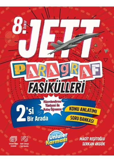 8.sınıf Jett Türkçe - Paragraf- Dil Bilgisi Fasikülleri - 1.dönem 5 Li Deneme