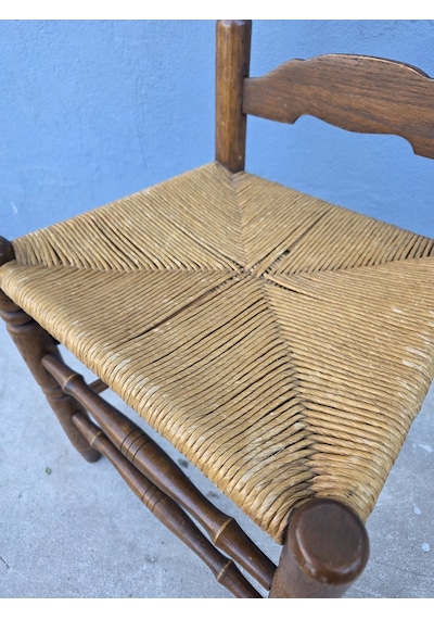 Vintage Masif Ahşap Sandalye 1 Adet Ac05 Çok Renkli