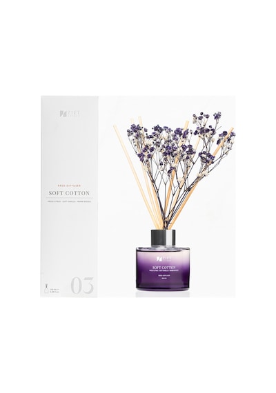 Zift Unique Soft Cotton - Bambu Çubuklu Oda Kokusu Dekoratif Çiçekli Banyo & Tuvalet & Oda Parfümü 100ml Diğer