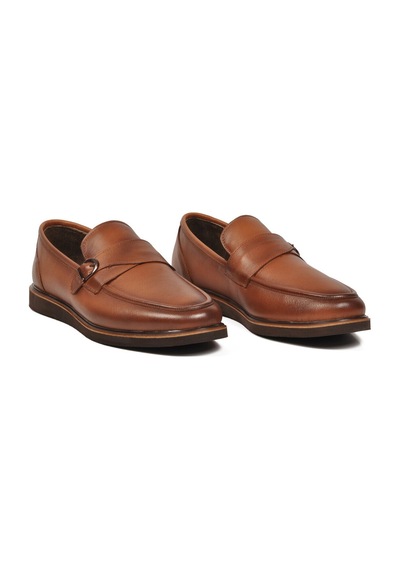 Voyager Taba Hakiki Deri Erkek Klasik Casual Ayakkabı Loafer 5770 M