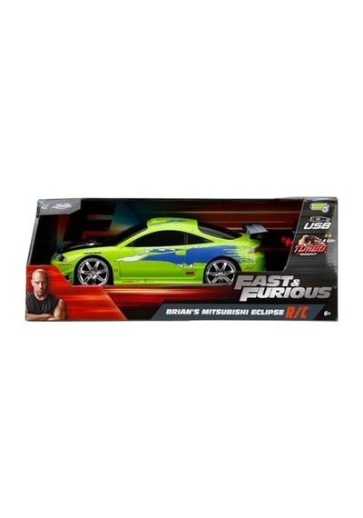 Jada 1:16 Ölçek Fast & Furious Brian'ın Mitsubishi Eclipse Rc Araba, Yeşil, Turbo Tuşlu, 2.4 Ghz, Usb Şarjlı, 29 Cm, Piller Dahil Açık Bej Jada 1:16 Ölçek Fast & Furious Brian'ın Mitsubishi Eclipse Rc Araba, Yeşil, Turbo Tuşlu, 2.4 Ghz, Usb Şarjlı, 29 Cm, Piller Dahil Açık Bej