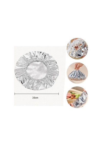 İbico Plastic Cover İ12-097 - 10 Adet Folyo Bone Kapak Tabak Ve Mini Tencere Örtüsü- 20'li Paket Diğer