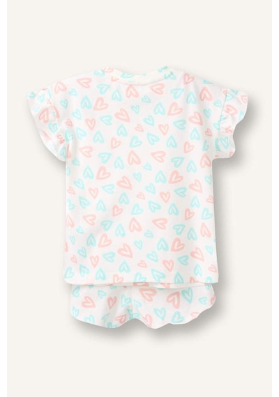 Defacto Baskılı 2li Ecru Pijama Takımı Kız Bebek H9309a526smer233 Ekru-er233
