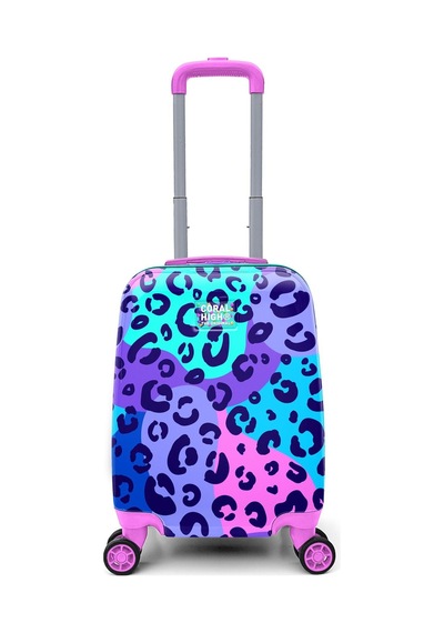 Coral High Kids Leopar Desenli Çocuk Valizi 16787