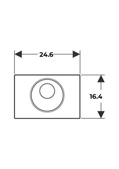 Geberit Sigma10 Fotoselli/Manuel Kumanda Paneli P.Çelik 12 Cm Rezervuar İçin - Elektrikli Krom