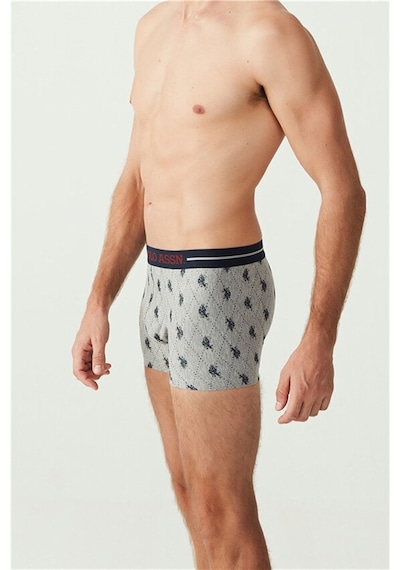 U.S. Polo Assn. U.s Polo Assn. 80328 Erkek 3 Lü Boxer-bordo&lacivert&grmlj.baskılı