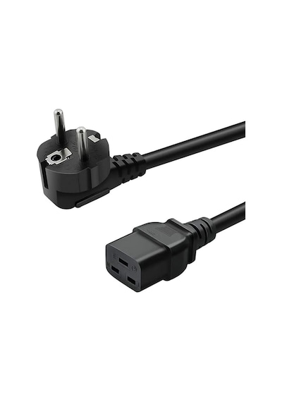 2 Metre 3x1.5mm² C19 To Schuko Güç Kablosu Iec Uzatma Power Kablosu