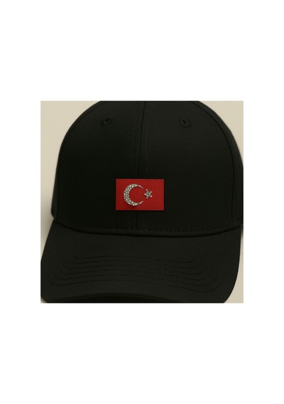 Taşlı Ütülenebilen Veya Sticker Olarak Kullanılabilen Türk Bayrağı