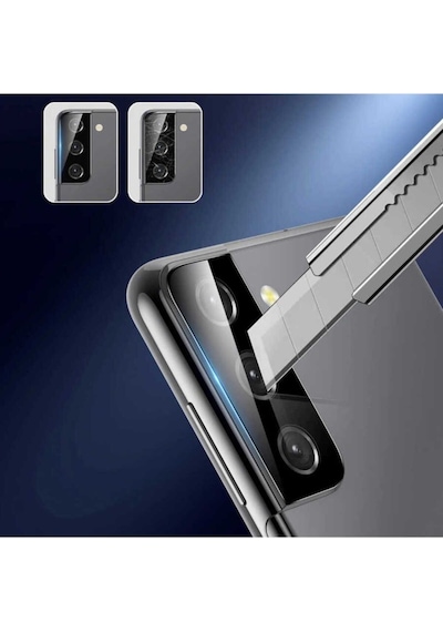 Samsung Uyumlu Galaxy S21 Ultra Zore 3d Kamera Camı Siyah