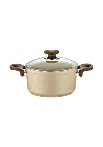 Gülsan Safran Granit 28 Cm Derin Tencere GULSAN.053 Vizon
