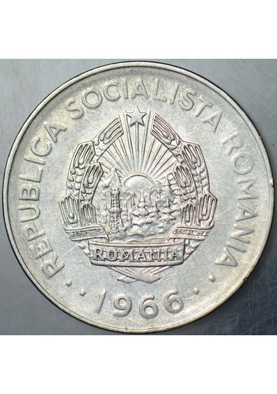 Romanya 1 Leu 1966 Traktör Ve Tarım Temalı. Sosyalist Dönem.