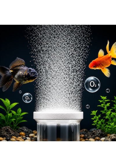 Cam Akvaryum Oksijen Difüzörü Vantuzlu Hava Taşı Nano Air Stone İnce Kabarcık Üreten Balık Tankı O2 Difüzörü