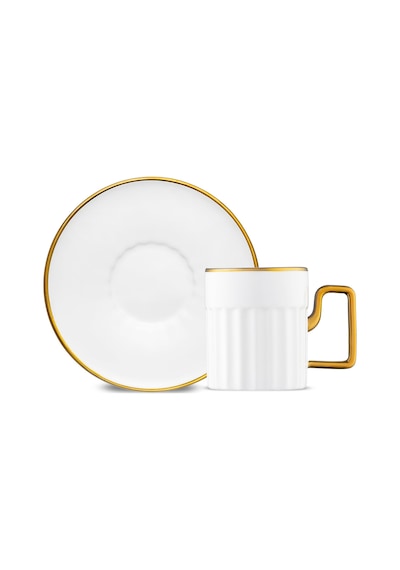 Jumbo Sorin-100 12 Parça 6 Kişilik Kahve Fincan Takımı Gold Gold